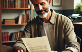 Pastor Reading an Email