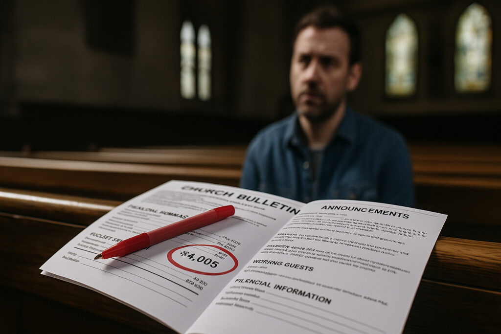Your Church Bulletin May Be Your "Best" Donation Repellent!